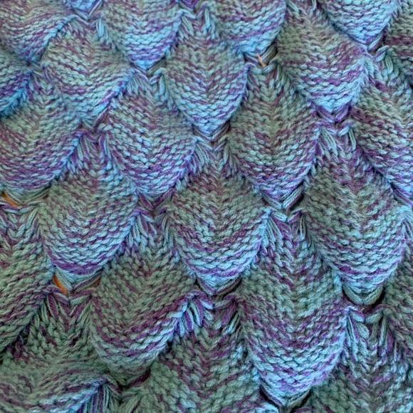 ⚡️ Flash Sale Blue Knit Mermaid Blanket - Picture 2 of 3